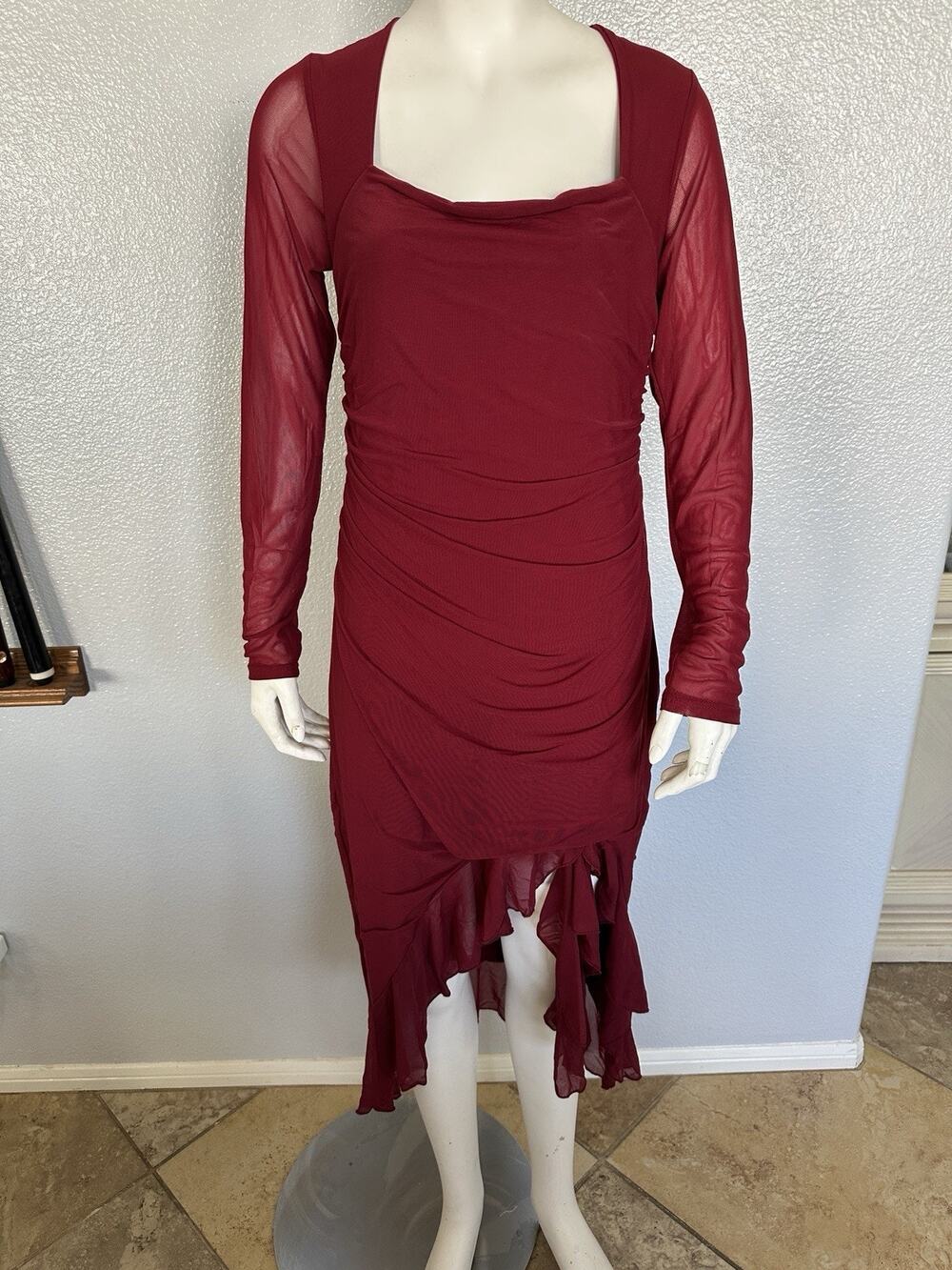 Joseph Blair Pink stretch-crepe and chiffon dress F40 uk 12